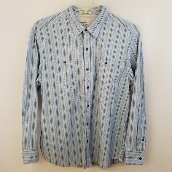 Tommy Bahama Jeans Long Sleeve Button Up Shirt XL - Picture 11 of 16